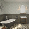Wisteria Lane Wallpaper in Mist Green and Vintage Grey