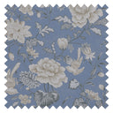 Serenity Fabric in Bluebell and Vintage Cream