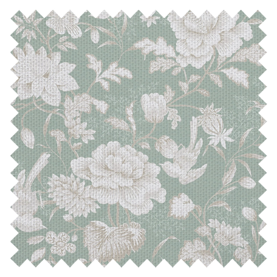 Serenity Fabric in Mint Sorbet and Vintage Cream