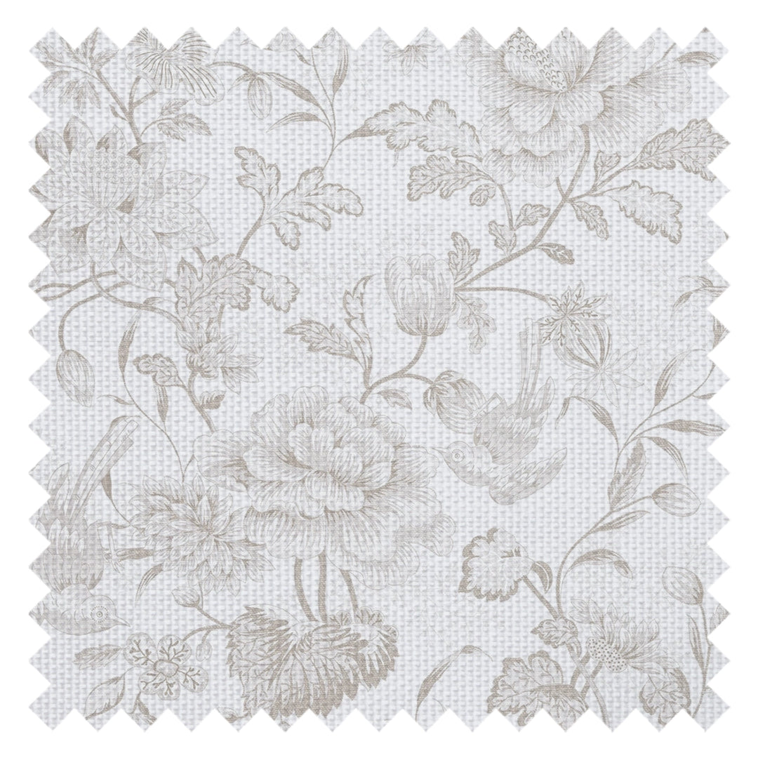 Serenity Fabric in Soft Truffle and Vintage Cream