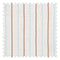 Shoreline Stripes Fabric in Autumn Spice and Duck Egg on Pearl White