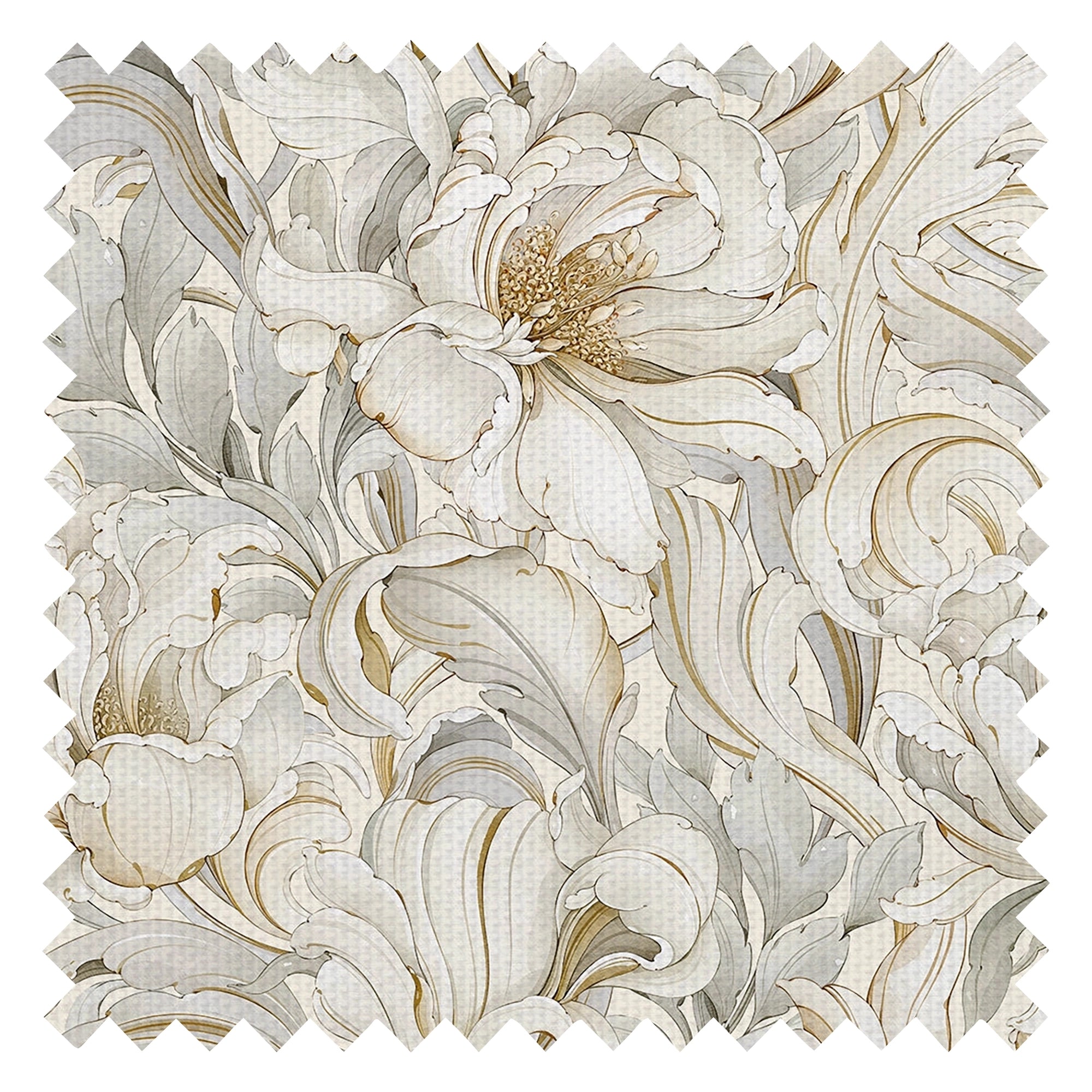 Lily of the Manor Fabric in Vintage Cream