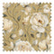 Enchanted Roses Fabric in Ivory on Antique Gold