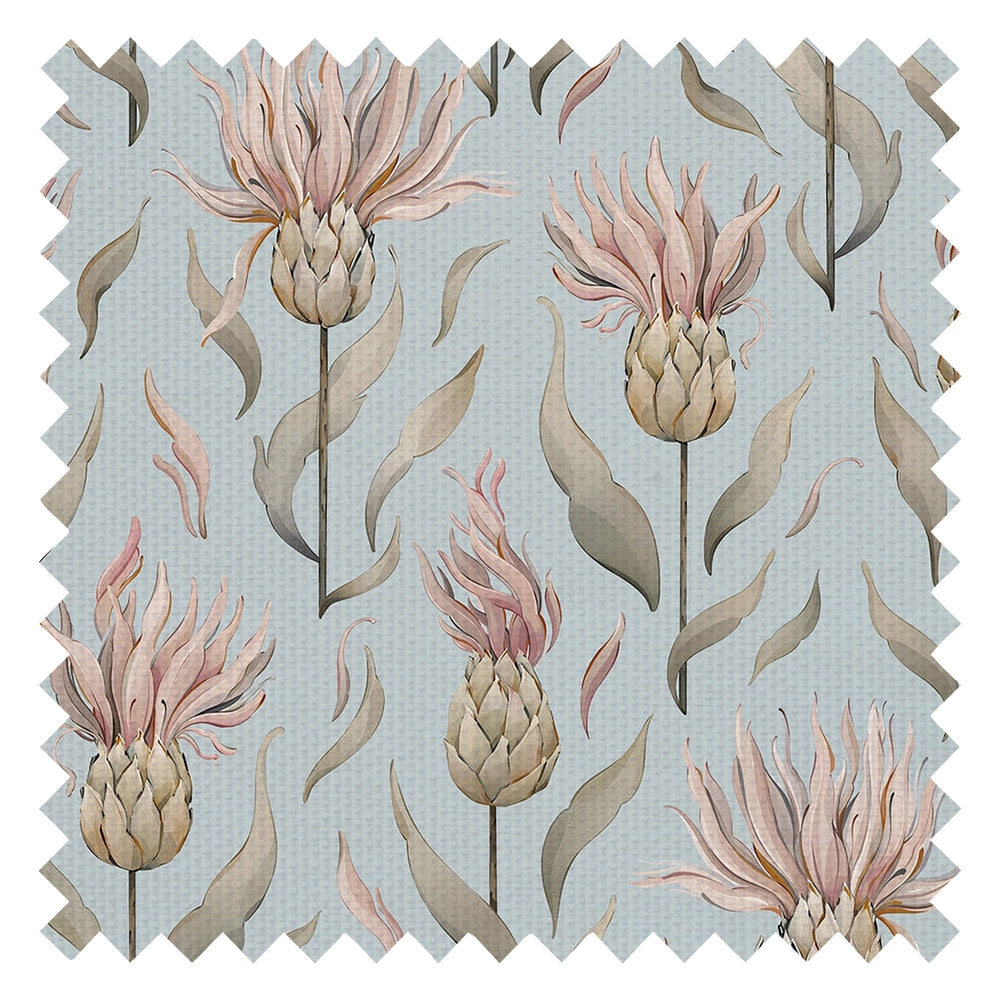 Thistle Royale Fabric in Mineral Mist