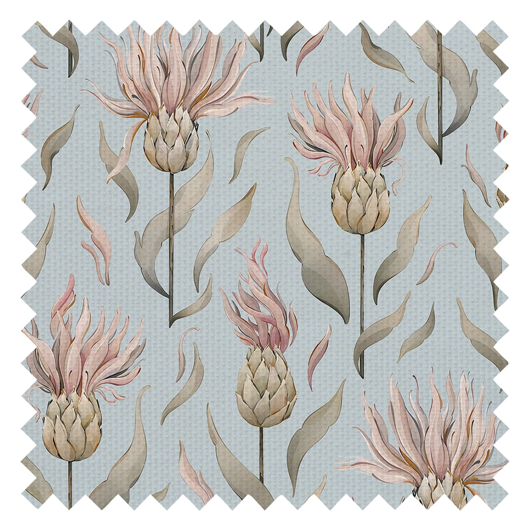 Thistle Royale Fabric in Mineral Mist