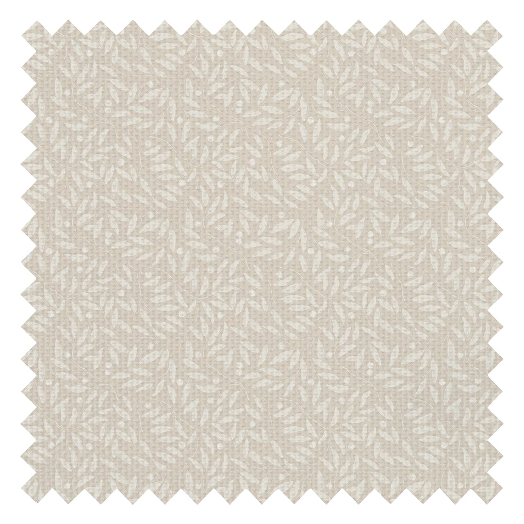 Whispering Leaves Fabric in Castle Stone