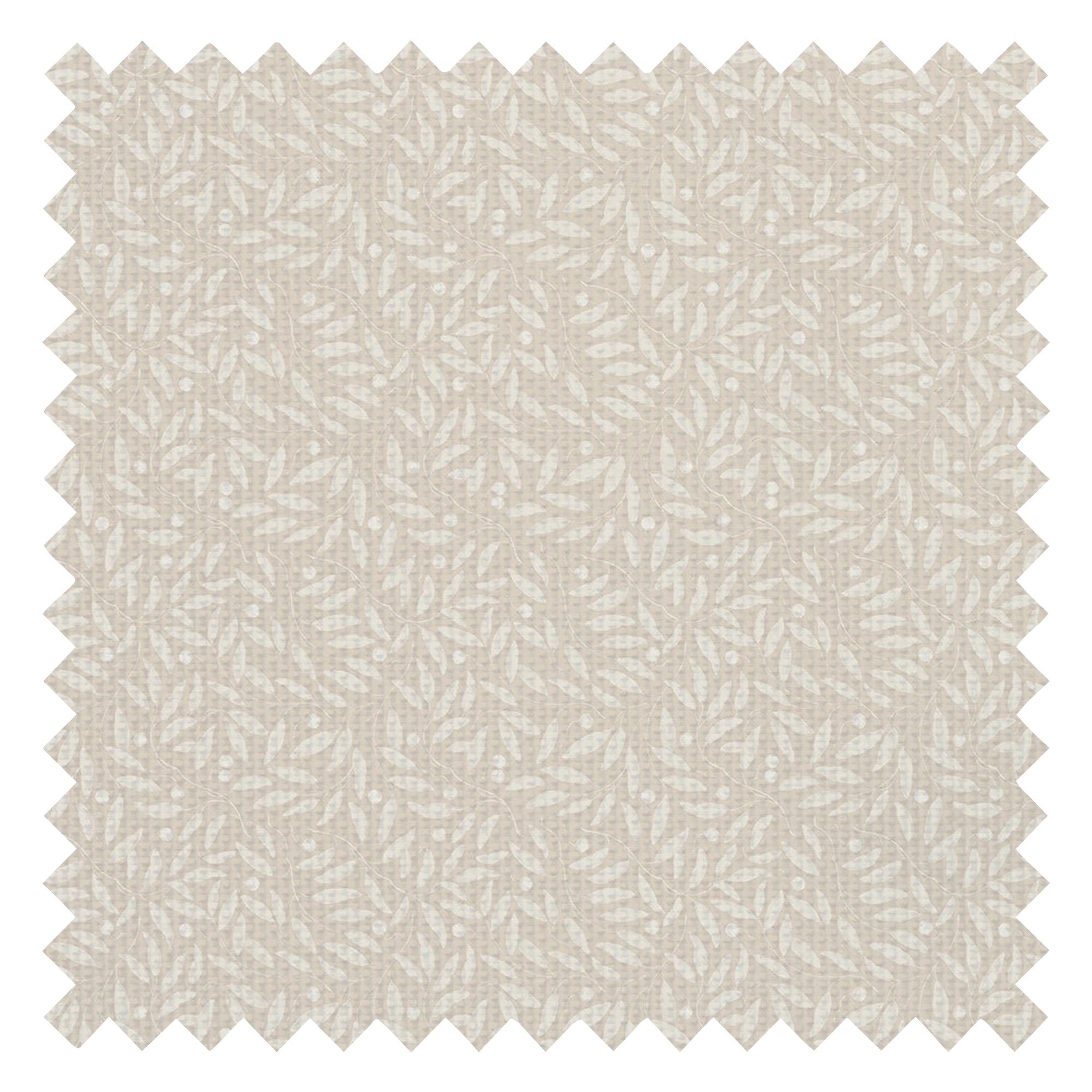 Whispering Leaves Fabric in Castle Stone