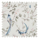 Song of The Lovebirds Fabric in Warm Grey