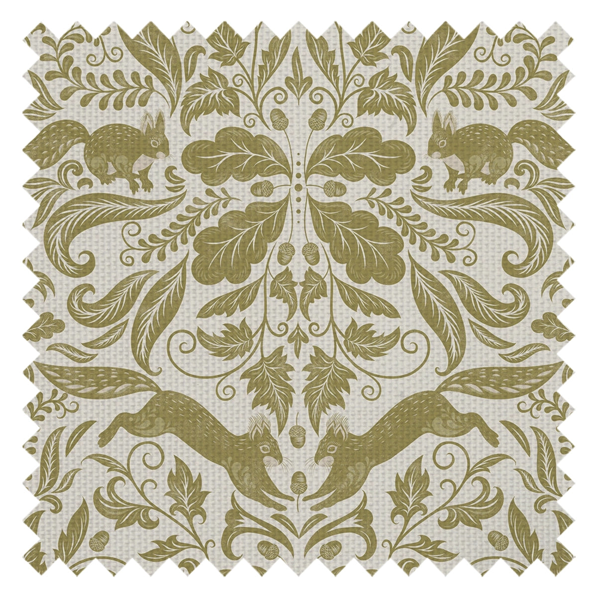 The Secret Squirrel Fabric in Avocado