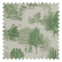 Toile De Jouy Fabric in Fern Green