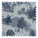 Toile De Jouy Fabric in Ink Blue
