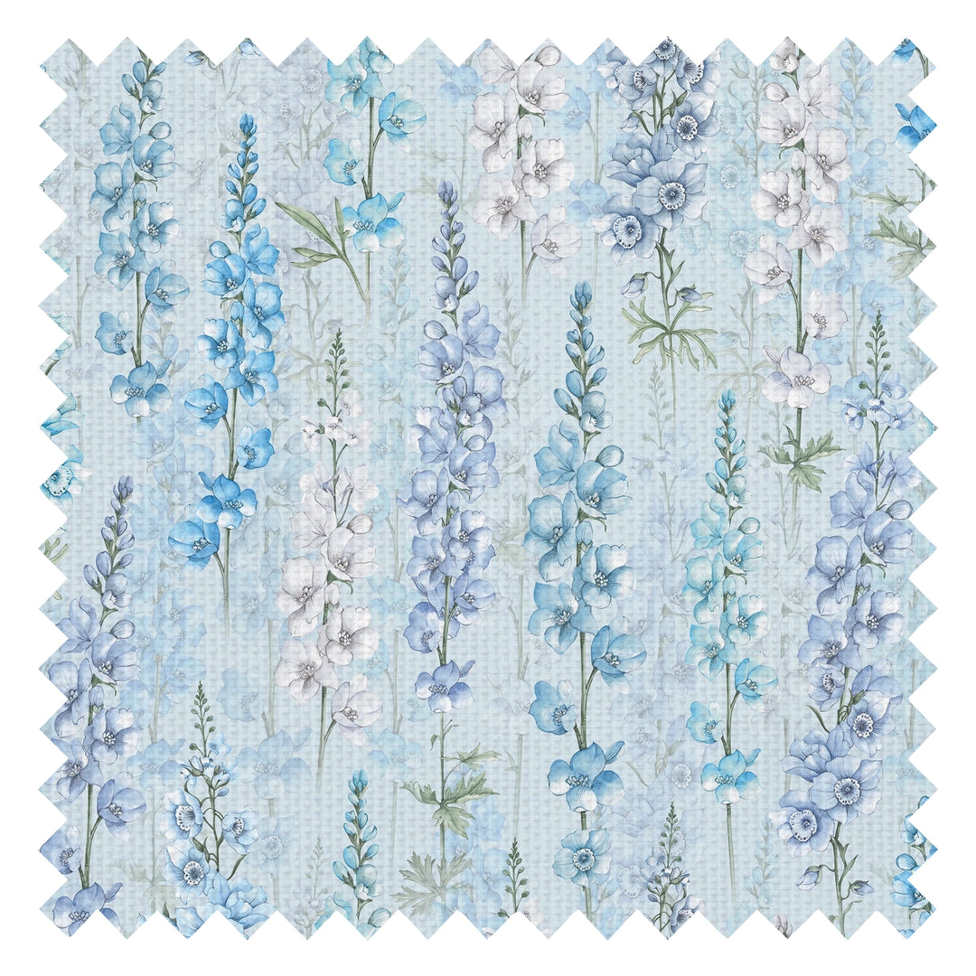 Delphinium Fabric in Blue