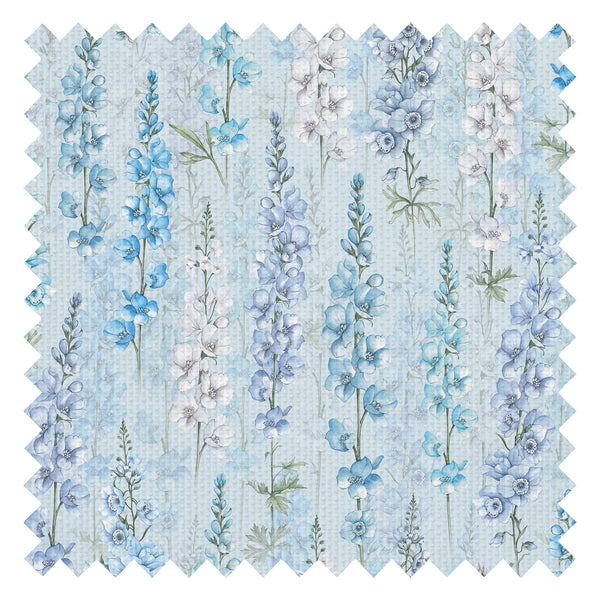 Delphinium Fabric in Blue