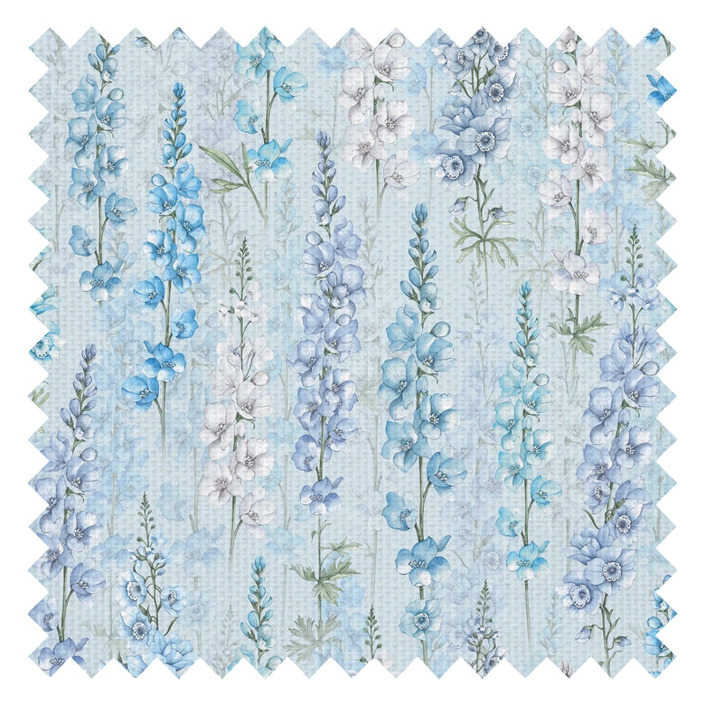 Delphinium Fabric in Blue