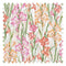 Gladioli Fabric in Summer Pinks and Oranges