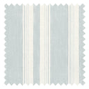 Soft Stripe Fabric in Blue on Cream