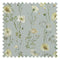 Delicate Stems Fabric in Shades of Cream on Seafoam Green