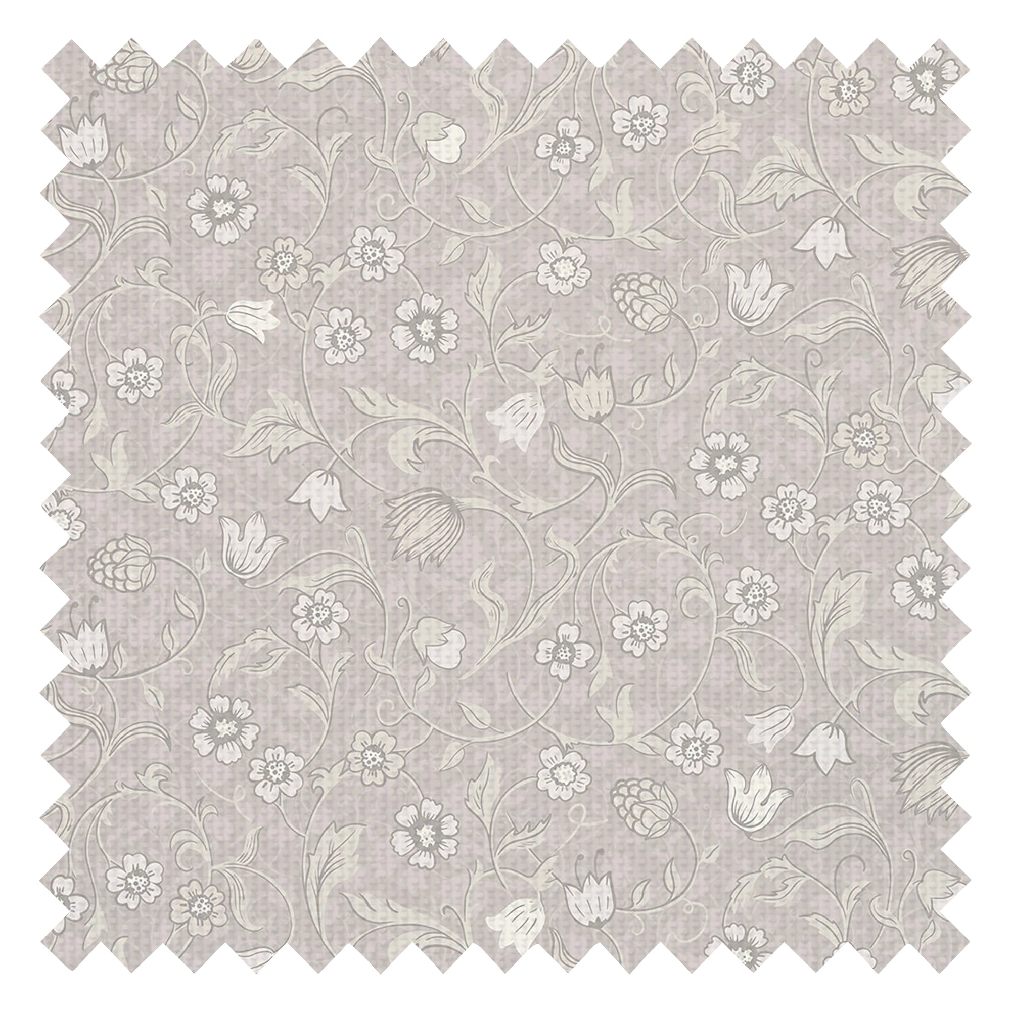 Rosehill Cottage Fabric in Vintage Cream and Linen on Moon Grey