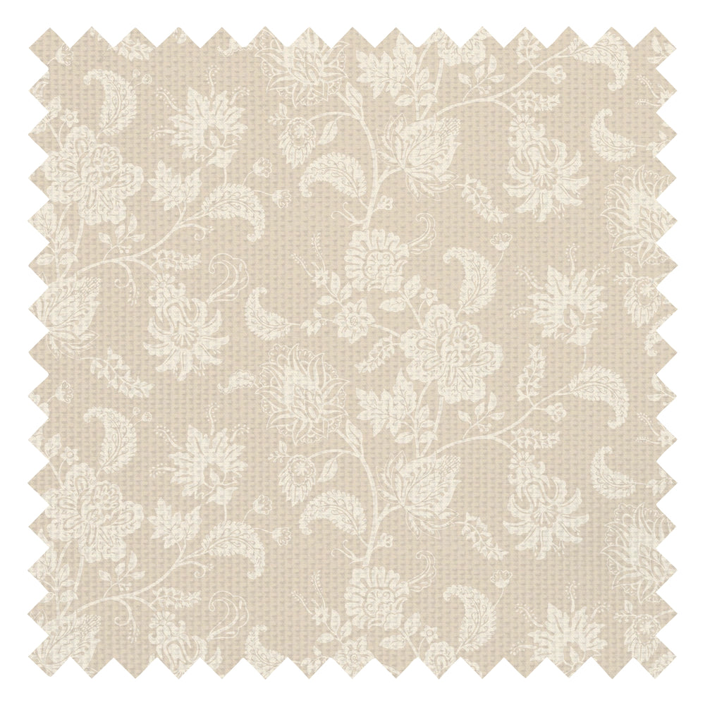 Balmoral Baroque Fabric Warm Cream on Latte