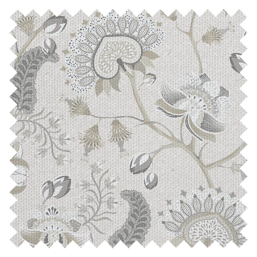 Beaumont Fabric in Soft Neutrals on Ecru
