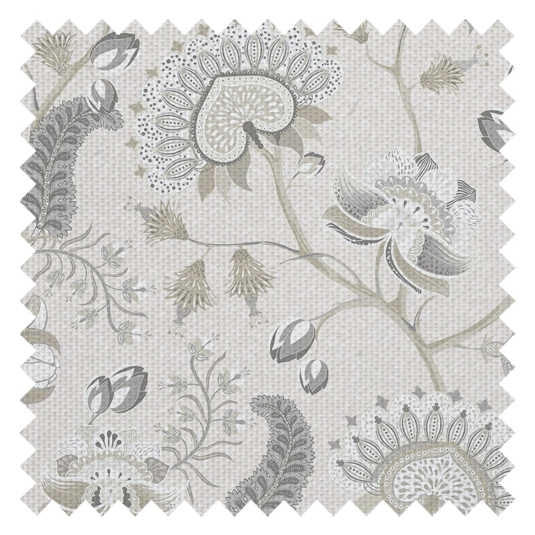 Beaumont Fabric in Soft Neutrals on Ecru