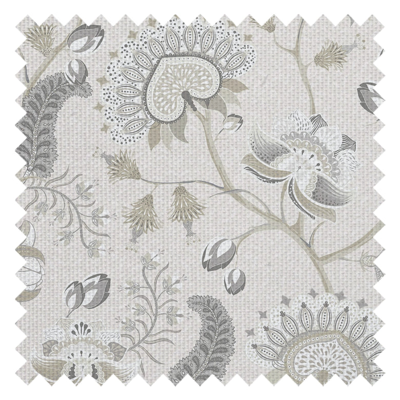 Beaumont Fabric in Soft Neutrals on Ecru