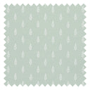 Rowan Fabric in Milk Foam on Sage