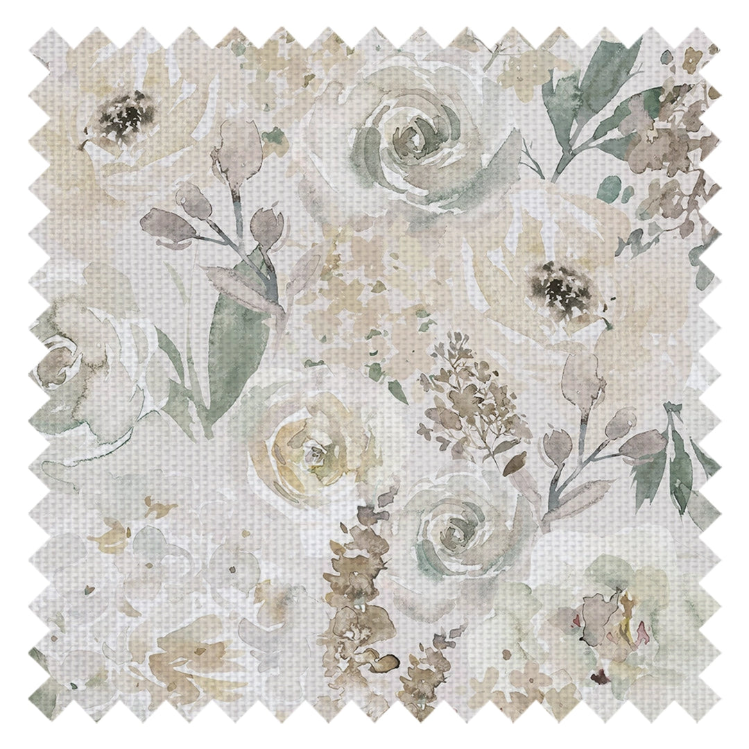 Bouquet De Fleurs Fabric in Watercolour Soft Neutrals