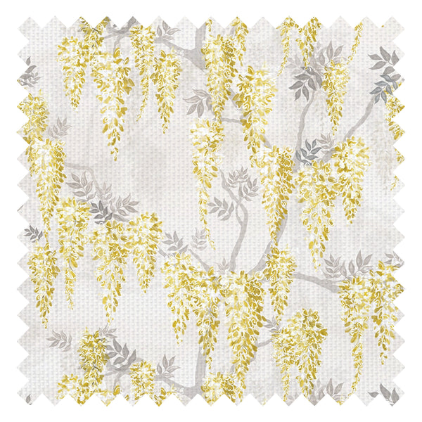 Wisteria Lane Fabric in Summer Yellows and Vintage Grey