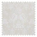 Bridgerton Damask Fabric in Classic Cream and Pearl White