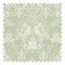 Bridgerton Damask Fabric in Linen Cream on Soft Sage