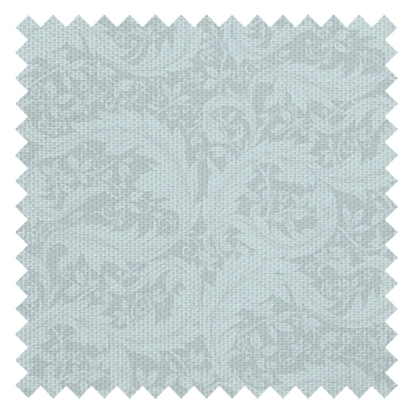 Enchanted Leaf Fabric in Duck Egg