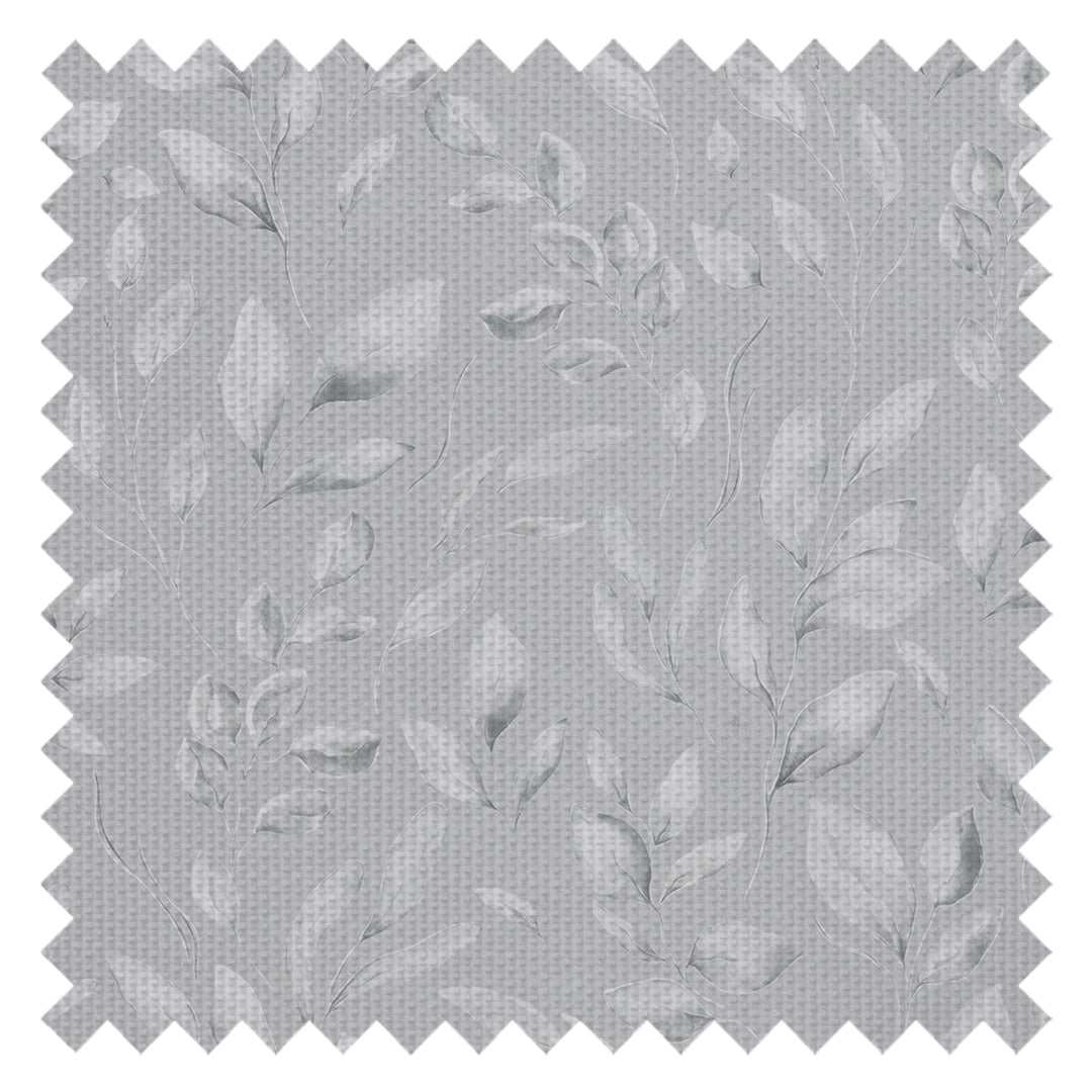 Fallen Foliage Fabric in Moon Grey