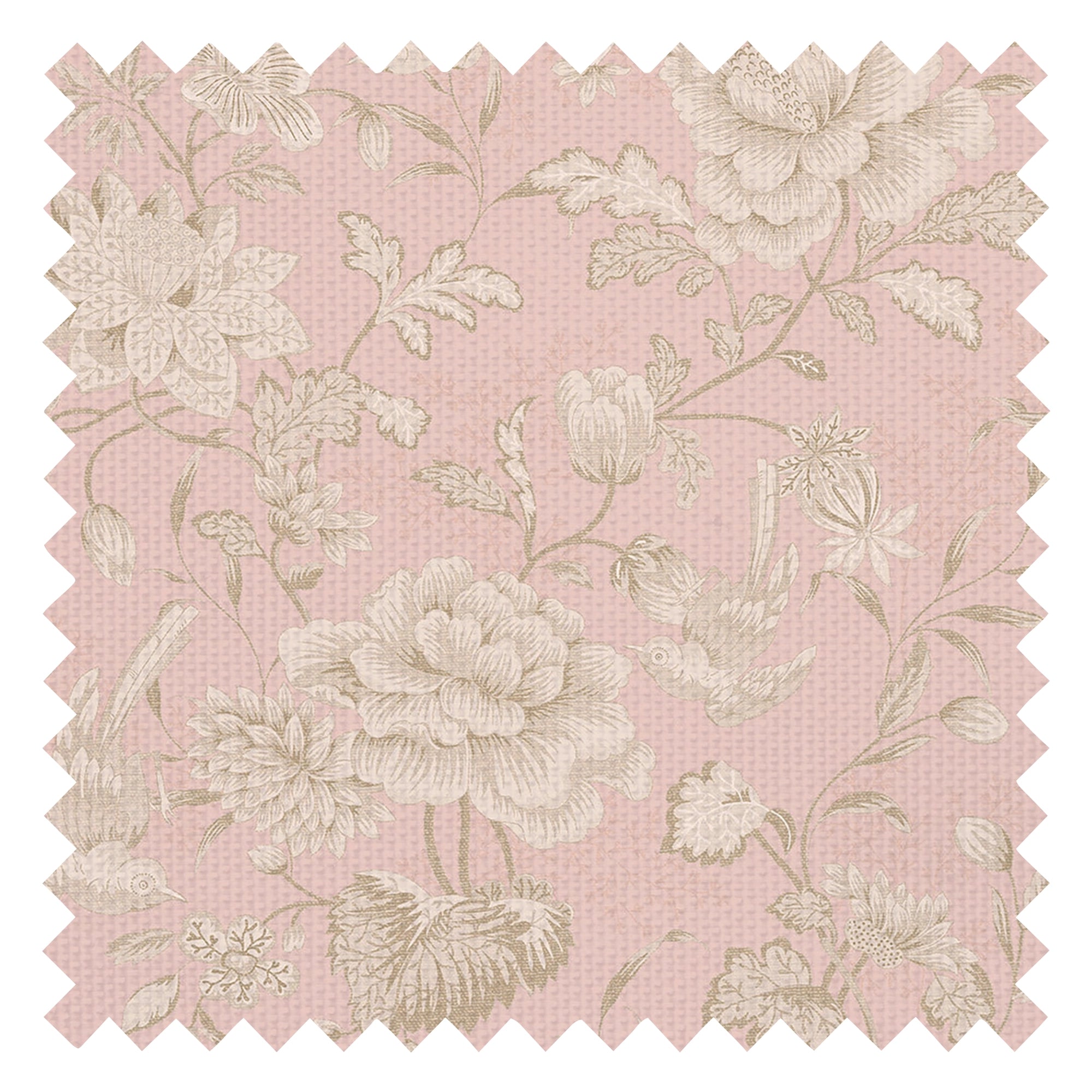 Serenity Fabric in Pink Parfait and Vintage Cream