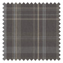 Heritage Tartan Fabric in Earl Blue and Vintage Cream on Earl Grey
