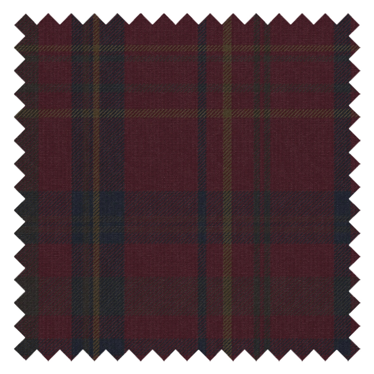Heritage Tartan Fabric in Fig, Oxford Blue and Thistle Green