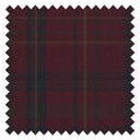 Heritage Tartan Fabric in Fig, Oxford Blue and Thistle Green