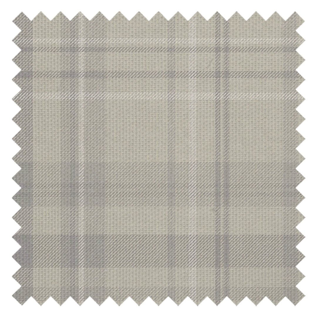 Heritage Tartan Fabric in Vintage Cream and Vintage Grey