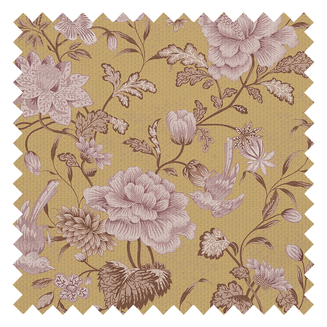 Serenity Fabric in Antique Gold and Fig