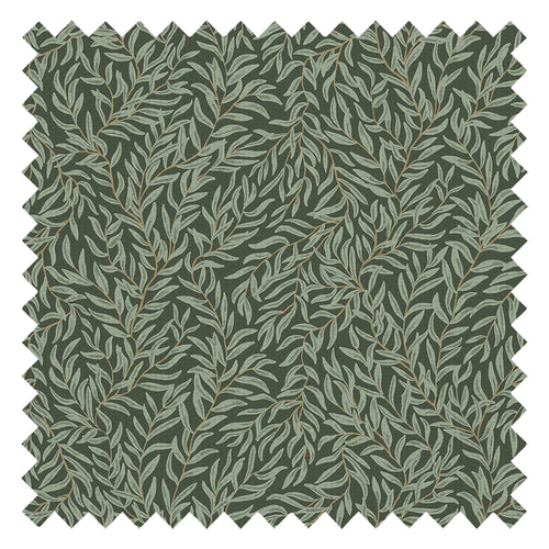 Whimsical Willow Fabric in Bayleaf on Juniper Green