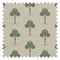 Mulberry Tree Fabric in Shades of Green on Sand