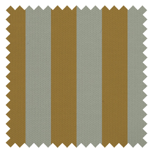 Regent Stripe Fabric in Mustard and Warm Grey