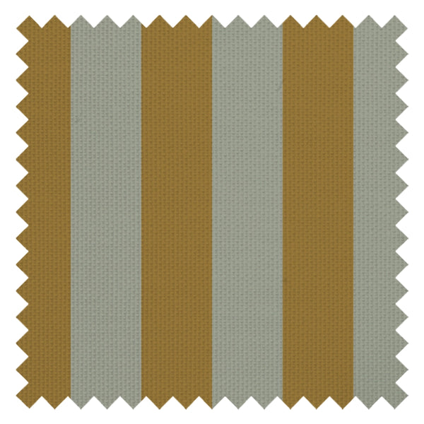 Regent Stripe Fabric in Mustard and Warm Grey