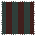 Regent Stripe Fabric in Garnet and Pine Green