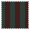 Regent Stripe Fabric in Garnet and Pine Green