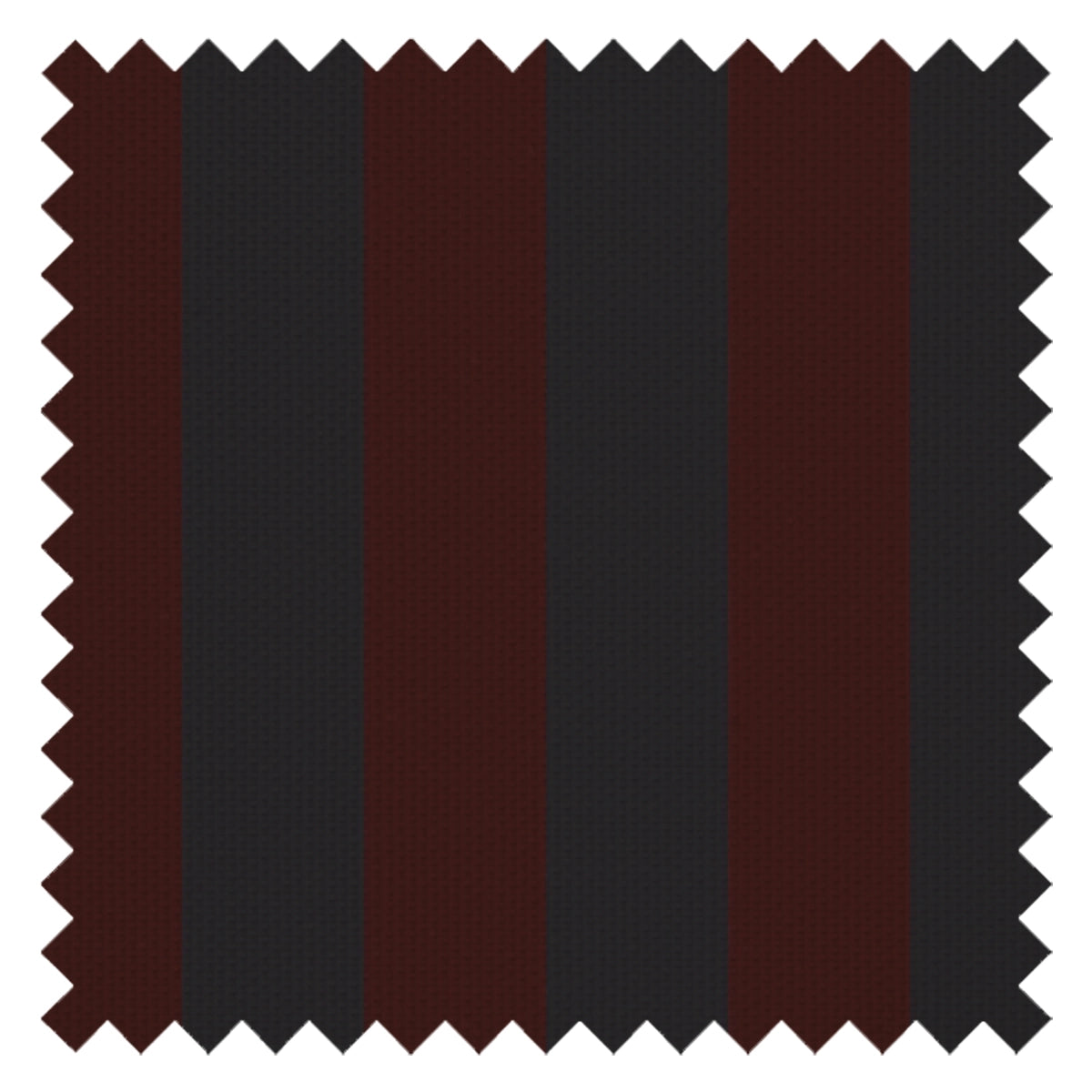 Regent Stripe Fabric in Garnet and Oxford Blue