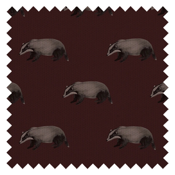 Lord Brocktree Fabric in Garnet