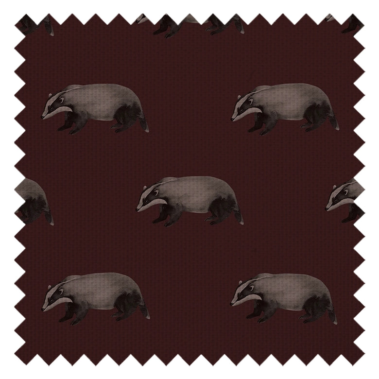 Lord Brocktree Fabric in Garnet