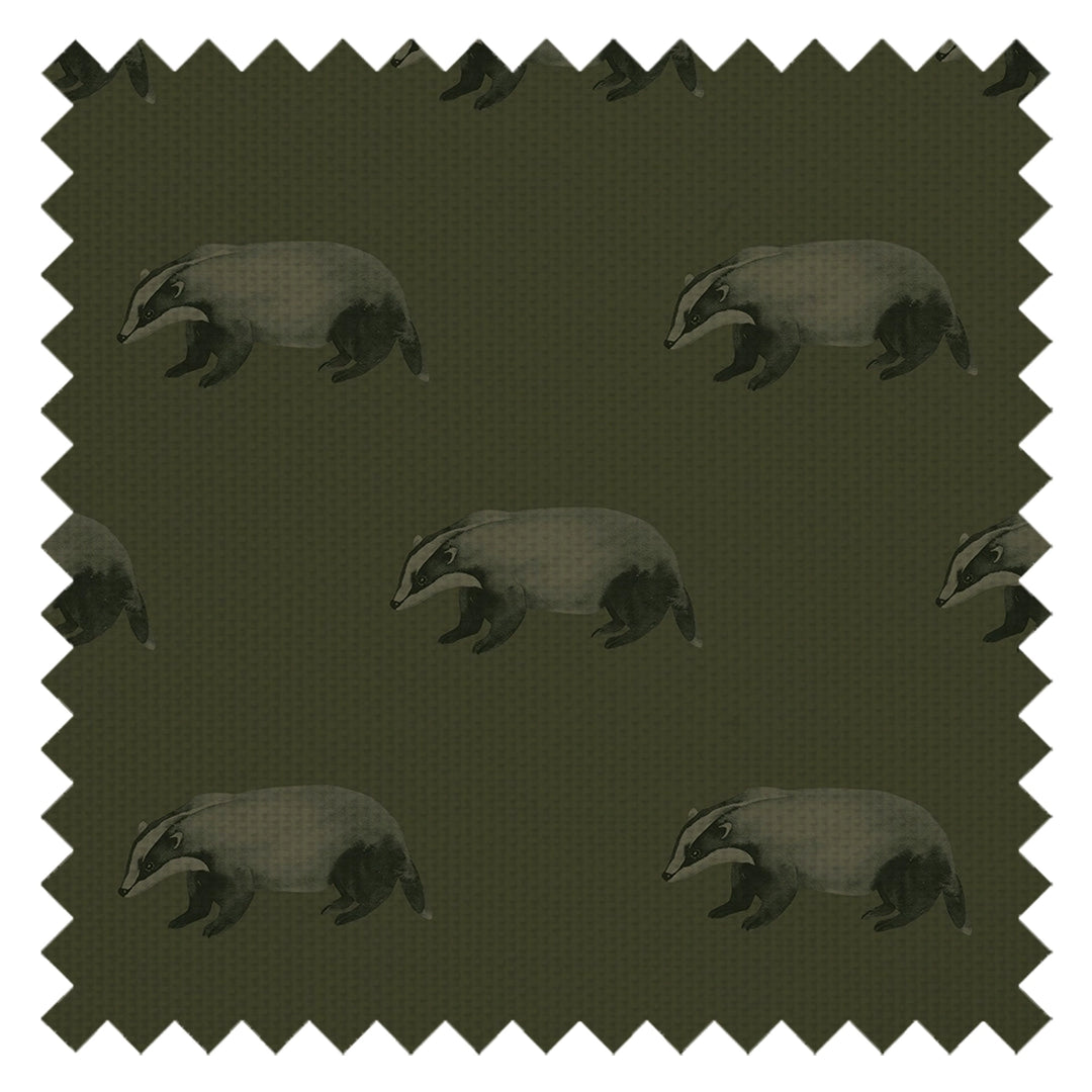 Lord Brocktree Fabric in Gentleman Green