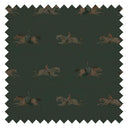 At The Races Fabric in Pine Green